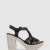 S by Sempre Di Amelia Block Sandals Black