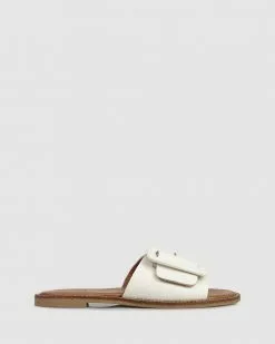 S by Sempre Di Katrina Flat Sandals Mntrl Bone