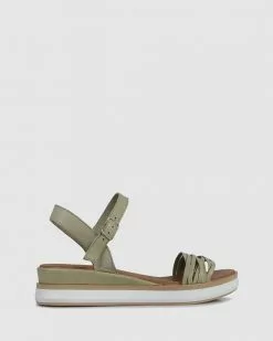 S by Sempre Di Shantia Platforms Olive