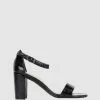 Sandler Juliet Black Croc