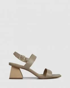 Sempre Di Ashley Block Sandals Light Taupe