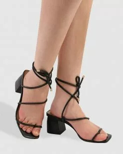 Sempre Di Evelyn Block Sandals Black -Sandals Sales Shop http3A2F2Fstatic.theiconic.com .au2Fp2Fsempre di 3291 9065541 5