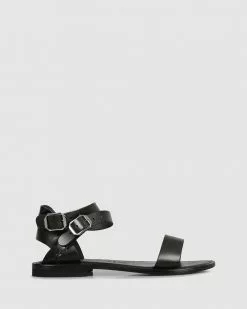 Sempre Di Rania Flat Sandals Nero