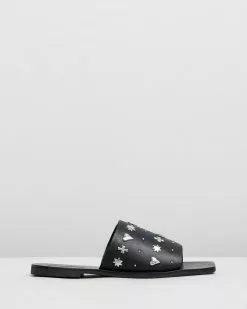 Sol Sana Mila Stud Slides Black & Silver Studs -Sandals Sales Shop http3A2F2Fstatic.theiconic.com .au2Fp2Fsol sana 4077 892099 3
