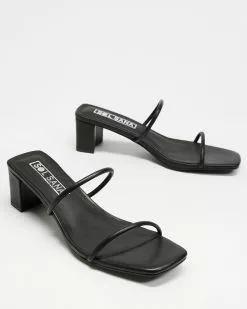Sol Sana Lottie Mules Black Leather