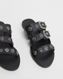 Sol Sana Eastwood Slides Black
