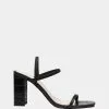 Sol Sana Lily Heels Black Croc
