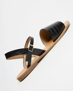 SPURR Theanne Sandals Black Croc -Sandals Sales Shop http3A2F2Fstatic.theiconic.com .au2Fp2Fspurr 0653 8780031 4