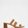 SPURR Lucee Heels Tan Pebble