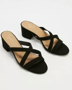 SPURR Rawley Heels Black Microsuede -Sandals Sales Shop http3A2F2Fstatic.theiconic.com .au2Fp2Fspurr 0850 3715231 3