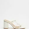 SPURR Ravelli Heels White Smooth
