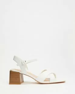 SPURR Belinda Heels White Smooth