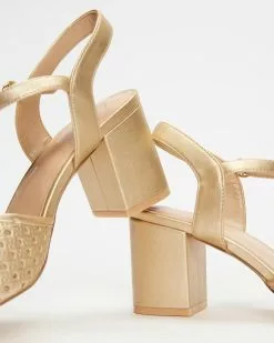 SPURR Penny Woven Heels Gold -Sandals Sales Shop http3A2F2Fstatic.theiconic.com .au2Fp2Fspurr 1763 2404231 5
