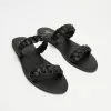 SPURR Triste Sandals Black Woven