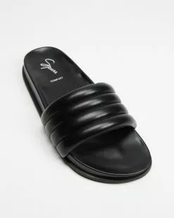 SPURR Ginni Comfort Slides Black Smooth -Sandals Sales Shop http3A2F2Fstatic.theiconic.com .au2Fp2Fspurr 1781 1857921 4