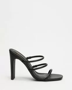 SPURR Kenny Heels Black Smooth
