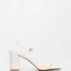 SPURR Kelsey Heels White Smooth