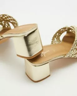 SPURR Razz Wide Fit Heels Gold Woven -Sandals Sales Shop http3A2F2Fstatic.theiconic.com .au2Fp2Fspurr 1854 8969721 3