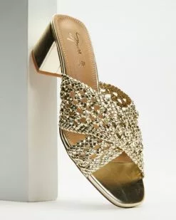SPURR Razz Wide Fit Heels Gold Woven -Sandals Sales Shop http3A2F2Fstatic.theiconic.com .au2Fp2Fspurr 1854 8969721 4