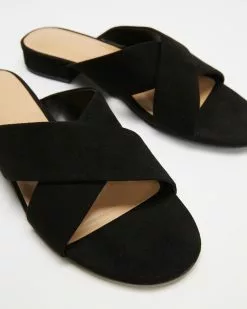 SPURR Jonas Heels Black Microsuede -Sandals Sales Shop http3A2F2Fstatic.theiconic.com .au2Fp2Fspurr 2004 2691321 5