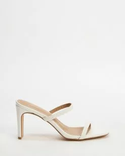 SPURR Faker Heels White Smooth