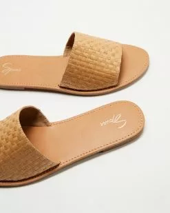 SPURR Timmy Slides Natural Woven -Sandals Sales Shop http3A2F2Fstatic.theiconic.com .au2Fp2Fspurr 2404 1179721 4