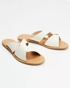 SPURR Tama Sandals Cream Croc