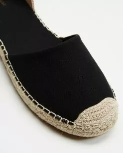SPURR Ines Espadrille Flats Black Canvas -Sandals Sales Shop http3A2F2Fstatic.theiconic.com .au2Fp2Fspurr 2921 2680031 3