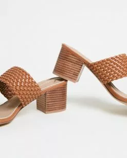 SPURR Lisa Block Heels Tan Woven -Sandals Sales Shop http3A2F2Fstatic.theiconic.com .au2Fp2Fspurr 3143 0915231 3