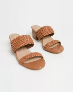 SPURR Lisa Block Heels Tan Woven -Sandals Sales Shop http3A2F2Fstatic.theiconic.com .au2Fp2Fspurr 3143 0915231 4