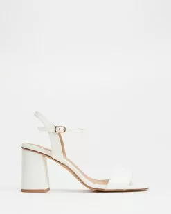 SPURR Annie Heels White Smooth
