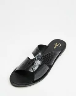 SPURR Tama Sandals Black Croc -Sandals Sales Shop http3A2F2Fstatic.theiconic.com .au2Fp2Fspurr 3348 2780031 4