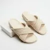 SPURR Gigi Comfort Slides Beige Smooth