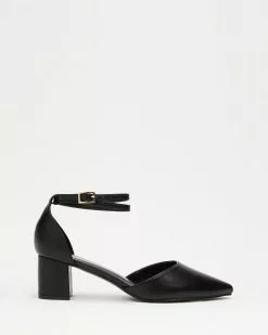 SPURR Helena Heels Black Smooth
