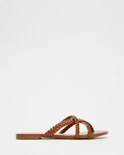 SPURR Delia Slides Tan Smooth -Sandals Sales Shop http3A2F2Fstatic.theiconic.com .au2Fp2Fspurr 4034 7404231 3