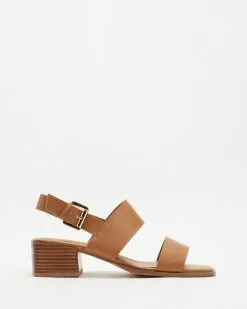 SPURR Alpa Heels Tan Pebble