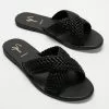 SPURR Tissi Wide Fit Sandals Black Woven