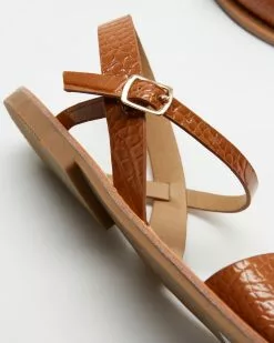 SPURR Theanne Sandals Tan Croc -Sandals Sales Shop http3A2F2Fstatic.theiconic.com .au2Fp2Fspurr 4357 9780031 4