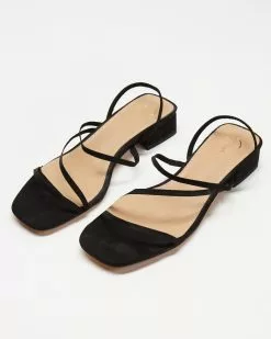 SPURR Remy Sandals Black Microsuede -Sandals Sales Shop http3A2F2Fstatic.theiconic.com .au2Fp2Fspurr 4468 6089721 3