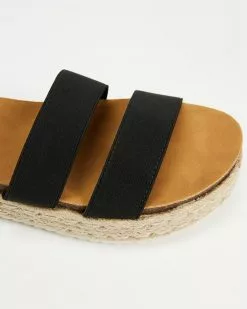 SPURR Bonny Flatforms Black Elastic -Sandals Sales Shop http3A2F2Fstatic.theiconic.com .au2Fp2Fspurr 4509 4567921 4