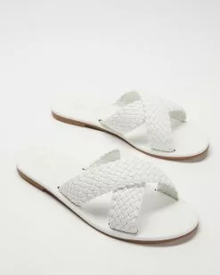 SPURR Tissi Wide Fit Sandals White Woven