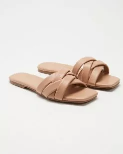 SPURR Pebble Slides Beige Smooth