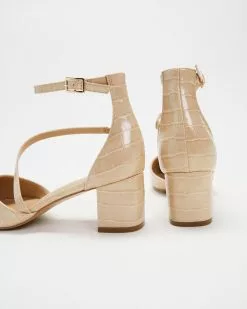 SPURR Hansel Heels Nude Croc -Sandals Sales Shop http3A2F2Fstatic.theiconic.com .au2Fp2Fspurr 4952 2193731 3