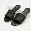 SPURR Deja Slides Black Woven