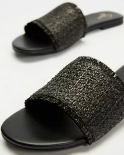 SPURR Deja Slides Black Woven -Sandals Sales Shop http3A2F2Fstatic.theiconic.com .au2Fp2Fspurr 5017 9304231 4