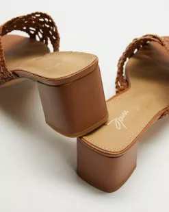 SPURR Razz Wide Fit Heels Tan Woven -Sandals Sales Shop http3A2F2Fstatic.theiconic.com .au2Fp2Fspurr 5028 6969721 5