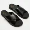 SPURR Jana Comfort Slides Black Croc