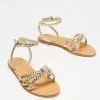 SPURR Terra Sandals Gold Smooth