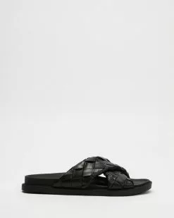 SPURR Javina Slides Black Smooth -Sandals Sales Shop http3A2F2Fstatic.theiconic.com .au2Fp2Fspurr 5434 7060721 3