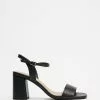 SPURR Annie Heels Black Smooth